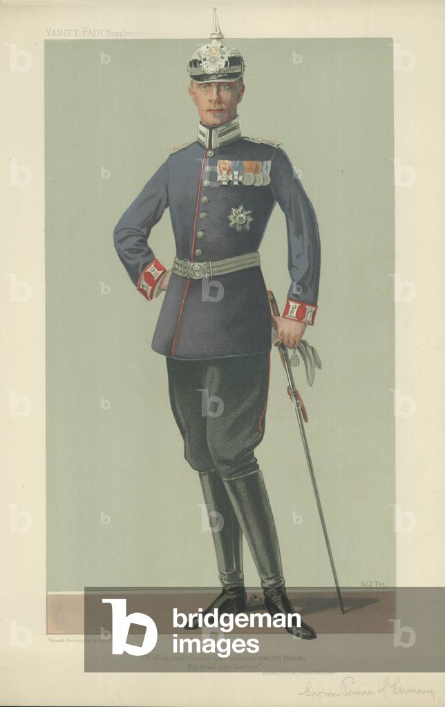 "il principe ereditario di Germania (colore lito)" di Jean Baptiste Guth