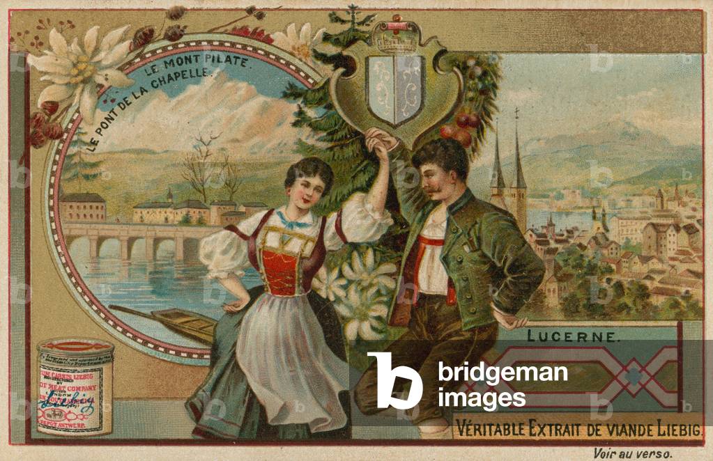Lucerne (chromolitho) by European Artist