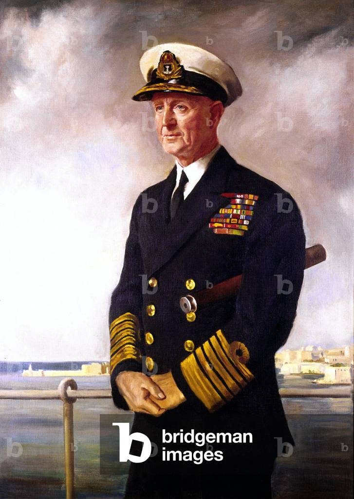 Bild von Gemälde "Admiral Cunningham" von Oswald Hornby Joseph Birley
