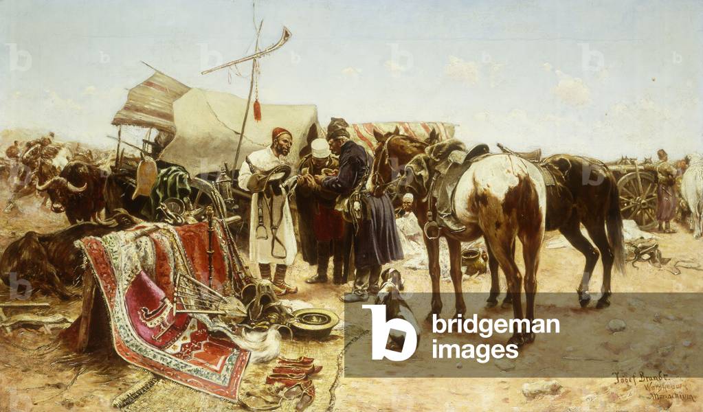 Bild von Gemälde "Der Orientalische Markt" von Jozef Brandt