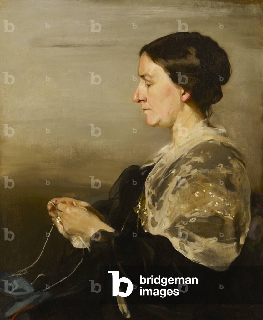 margaret campo, signora james samuel beale, 1905 (olio su tela)