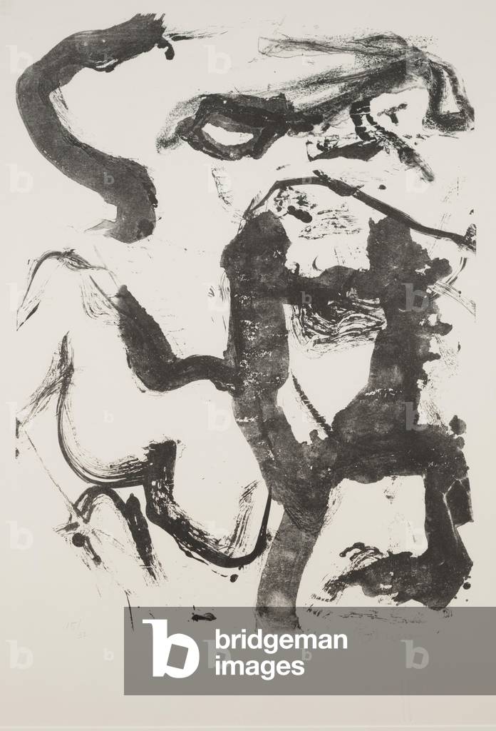 Figure at Gerard Beach, 1970 (litho)