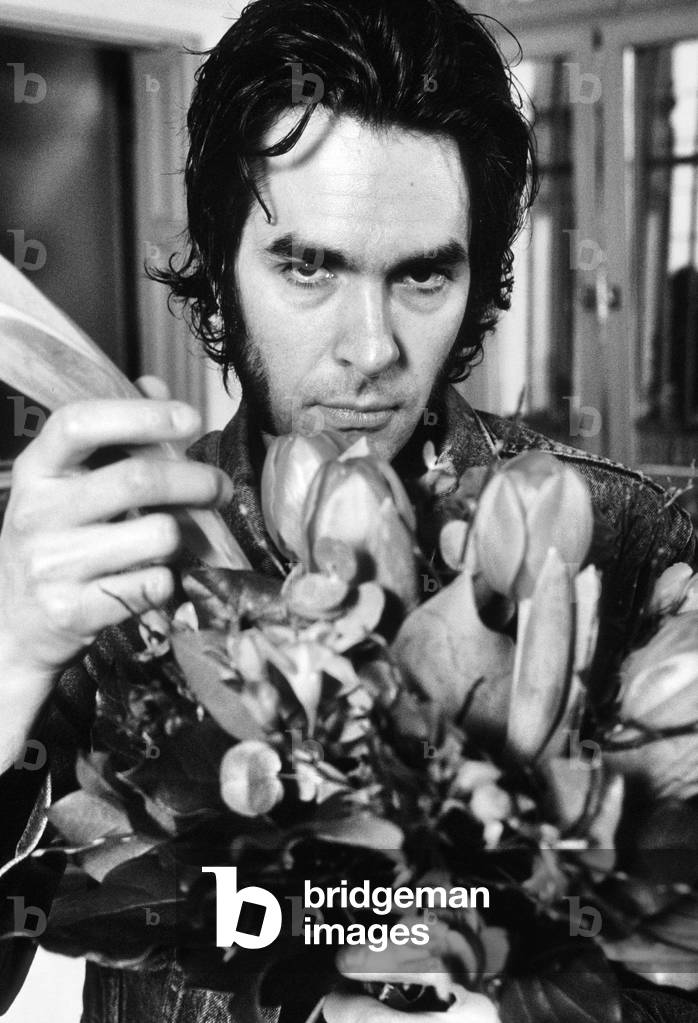 Image de Photographie représentant chanteur Jon Spencer, b/w