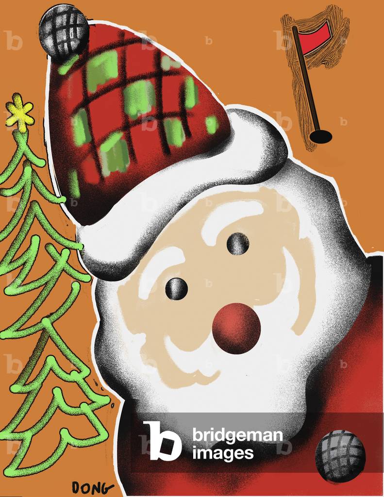 Golfer santa par Diana Ong