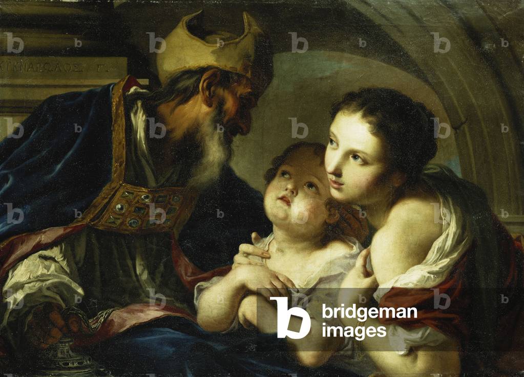 Immagine di Dipinto "San Nicola di Bari con due bambini" di Giambettino Cignaroli