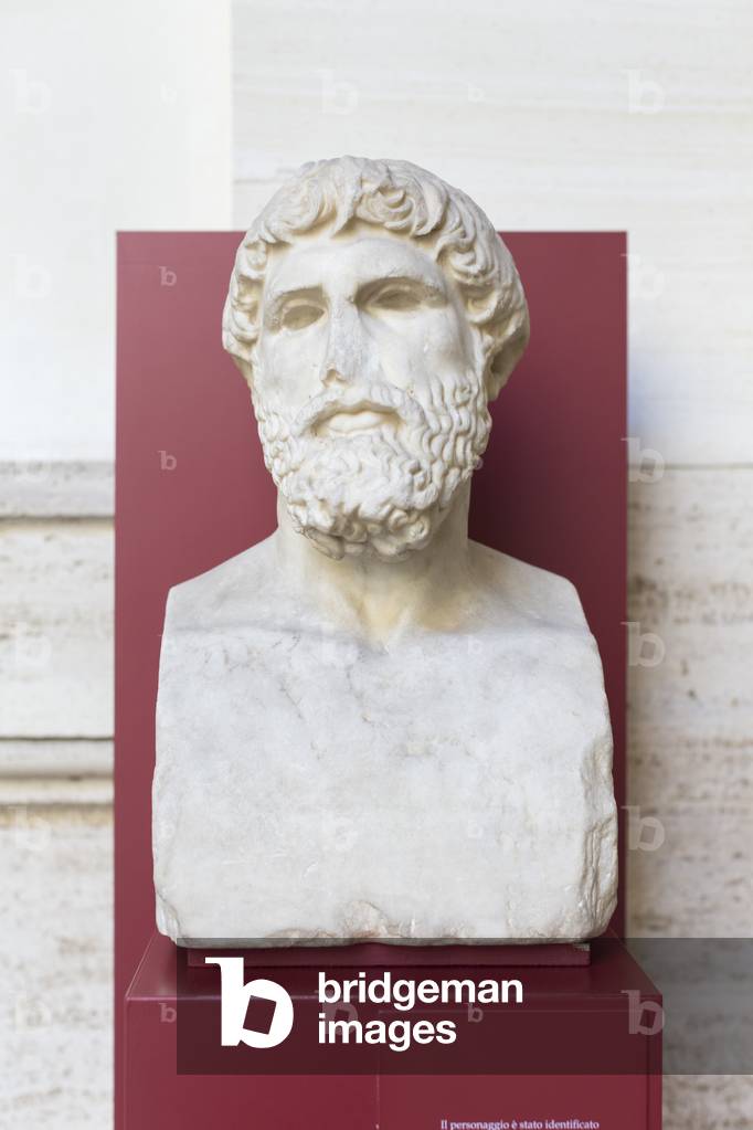 Erma di Pittaco, II secolo d.C., copia di una statua originale ritratto del IV secolo a.C. (marmo)