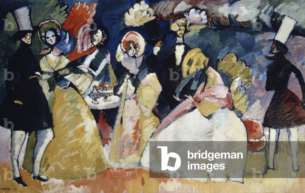 Gruppo in Cinolines (olio su tela)