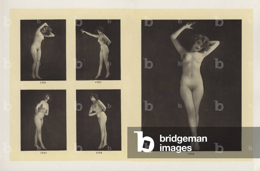 Seite aus La Beaute, Album XXII, um 1910-20 (s/w Foto)