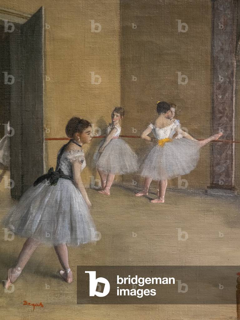 Bild von Gemälde "Der Tanz Lecon (Detail). 1872. Öl auf Leinwand." 1872 von Edgar Degas