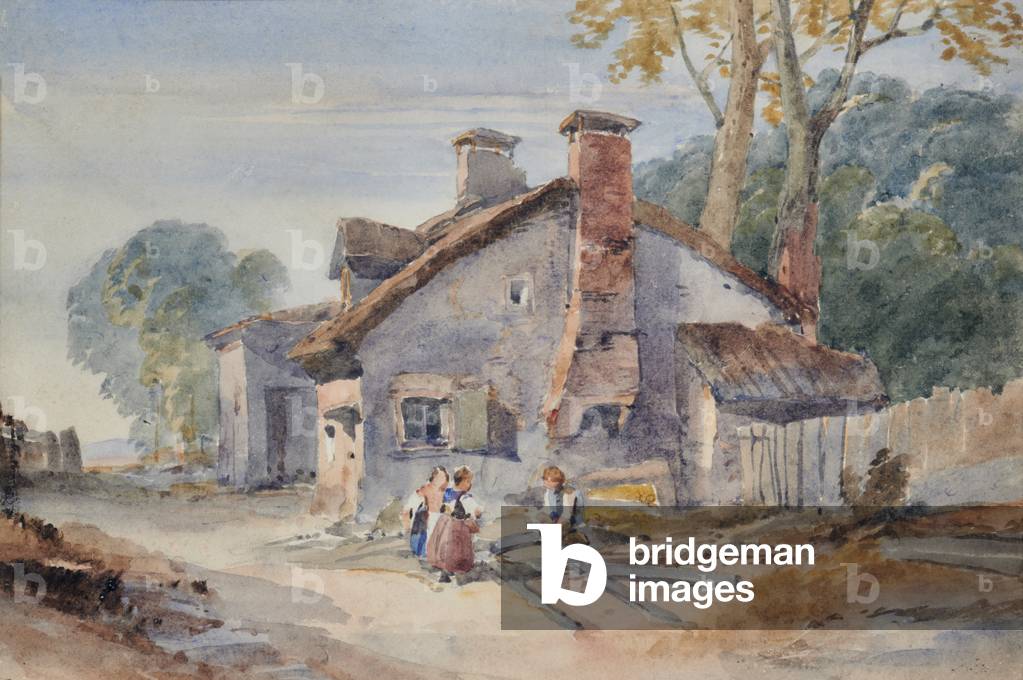 Unknown Cottage, 19th century (Watercolour)