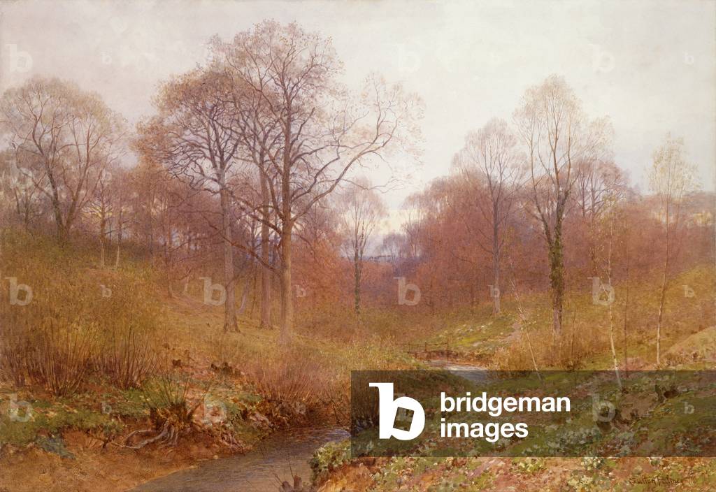 "Un fiume boscoso" 1901 di Henry Sutton Palmer