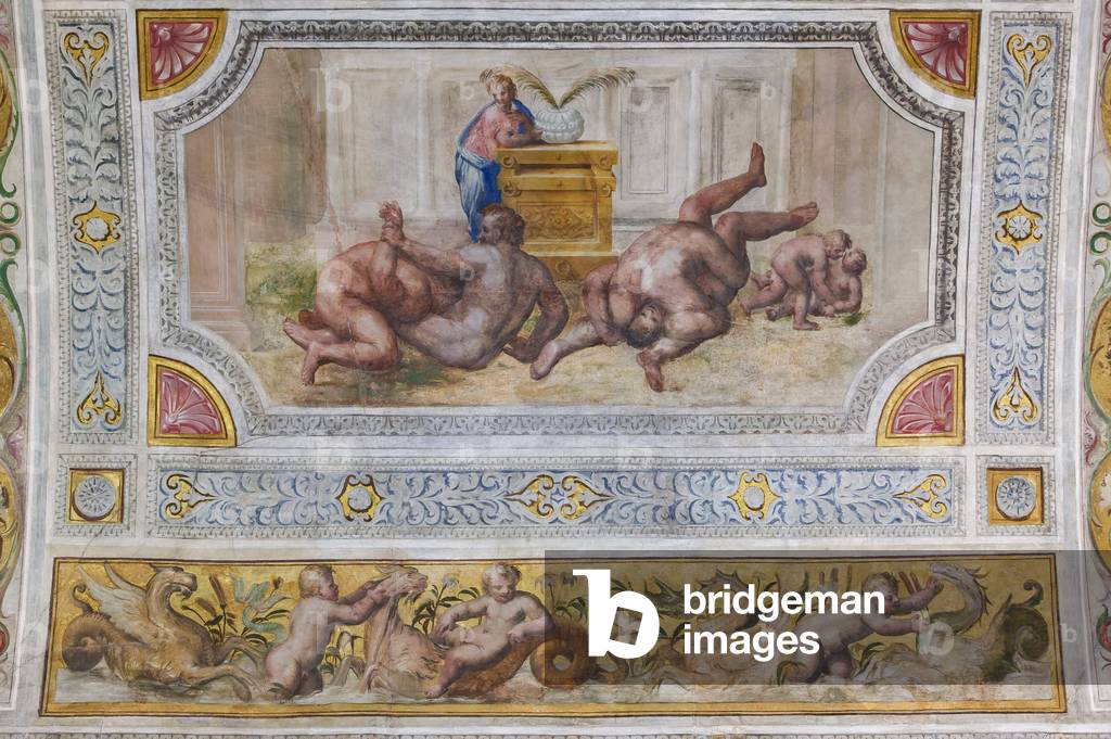 Bild von Gemälde "Ringen" von Leonardo Brescia