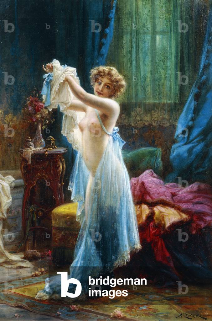 The Boudoir,  (oil on canvas)
