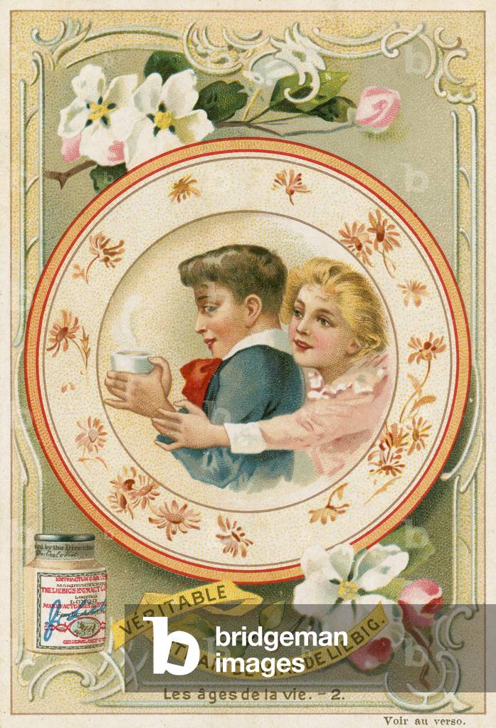 Image of Print depicting Childhood (chromolitho) 1900 by European Artist