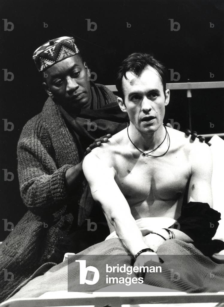 Image of Photography depicting Angels In America written by Tony Kushner by John Haynes, b/w