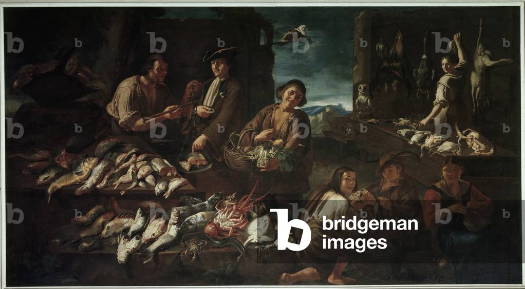 The market by Giacomo Francesco Cipper