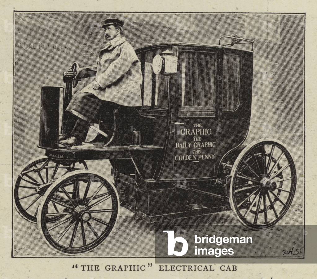 Image de Photographie représentant Cabine électrique « The Graphic » (photo b/w) par English photographer, b/w