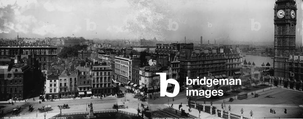 "Panorama da St Margaret's" 1801 di English Photographer, b/w