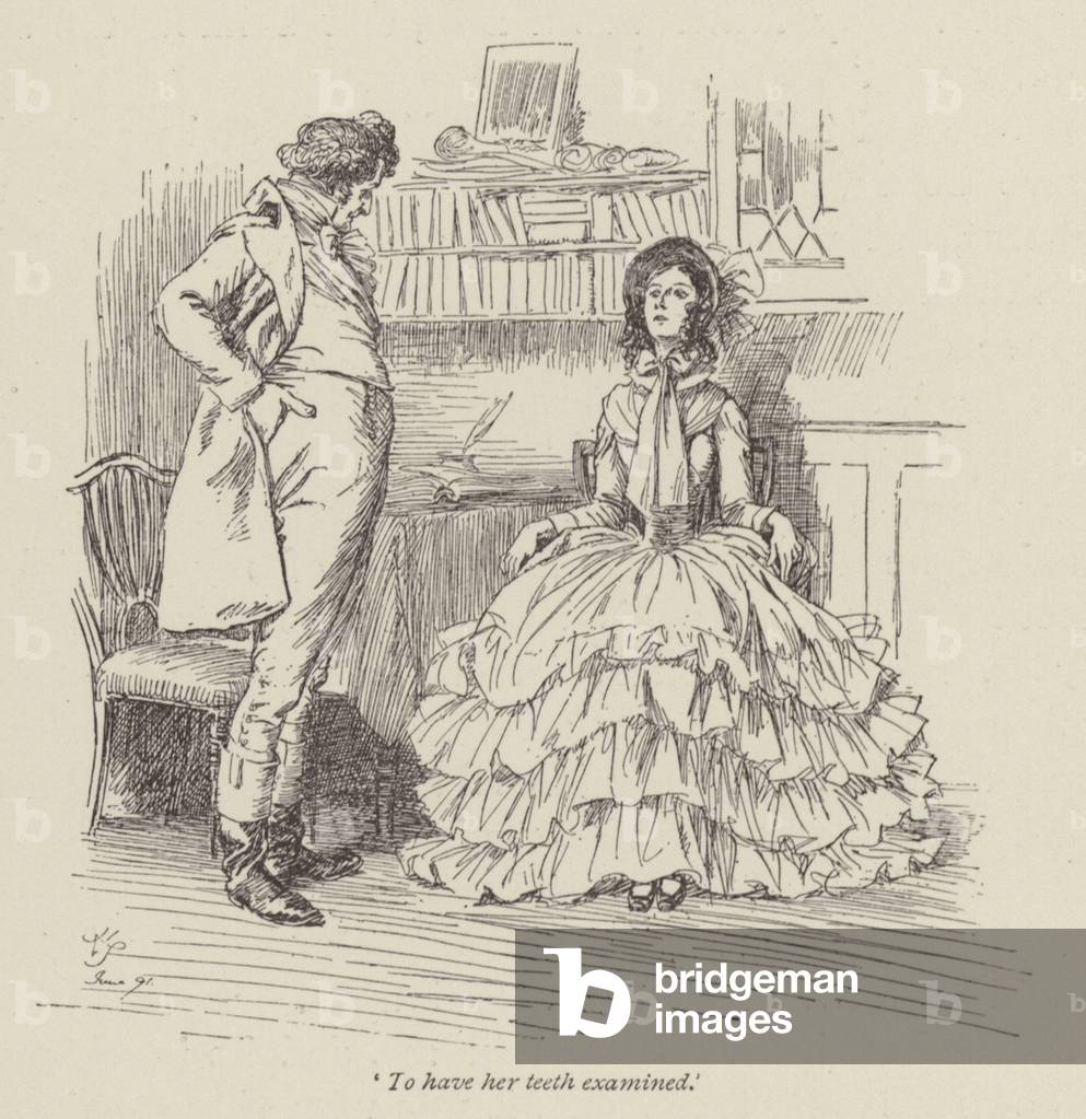 Abbildung für Cranford von Frau Gaskell (Gravur)