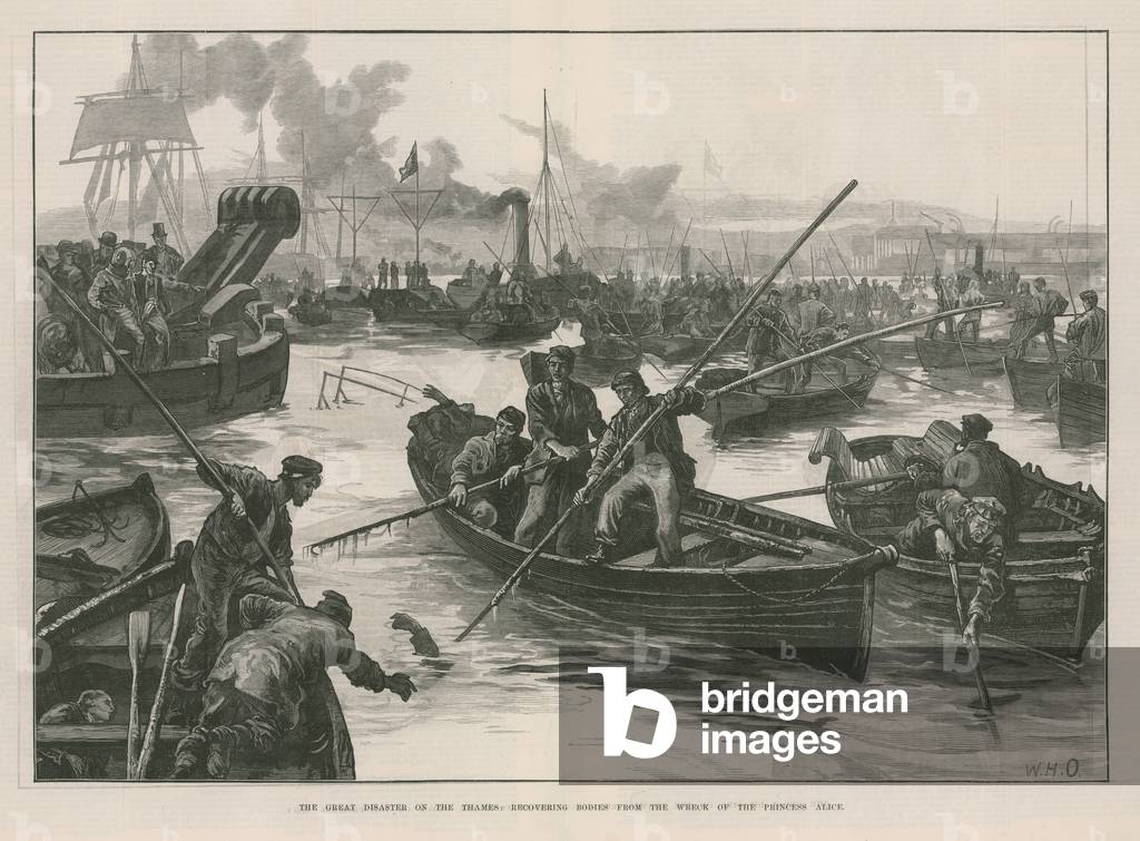 The great disaster on the Thames (engraving)