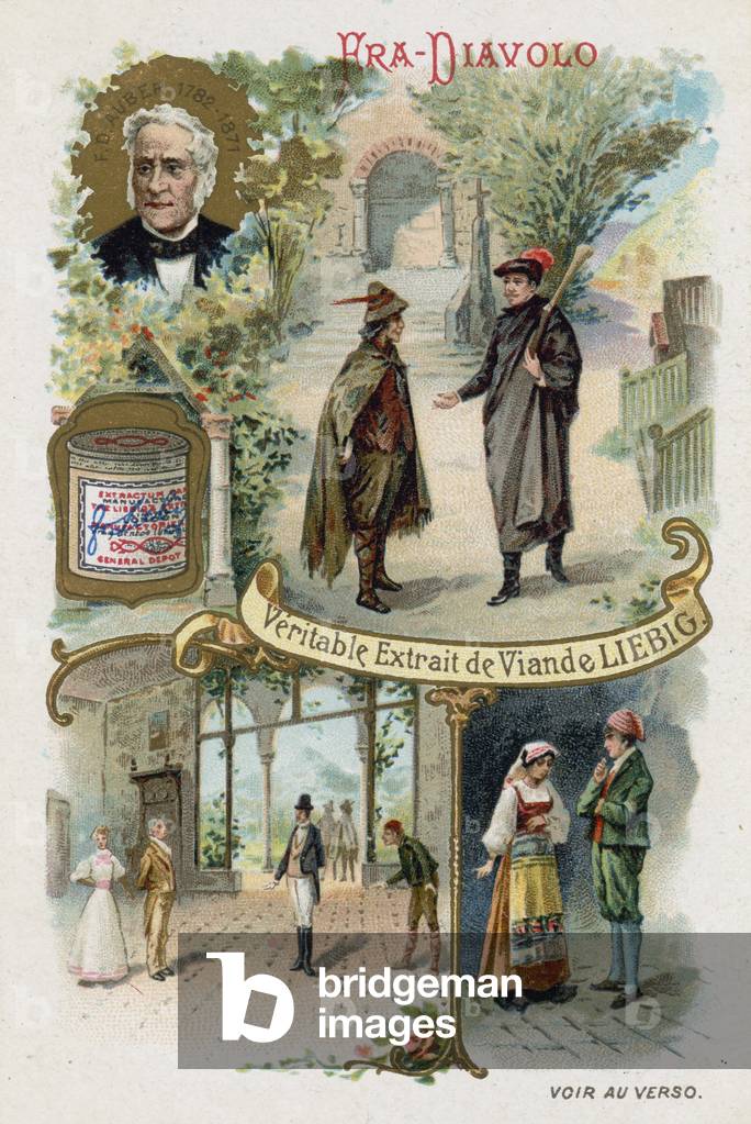 Fra Diavolo, di Daniel Auber (chromolitho)