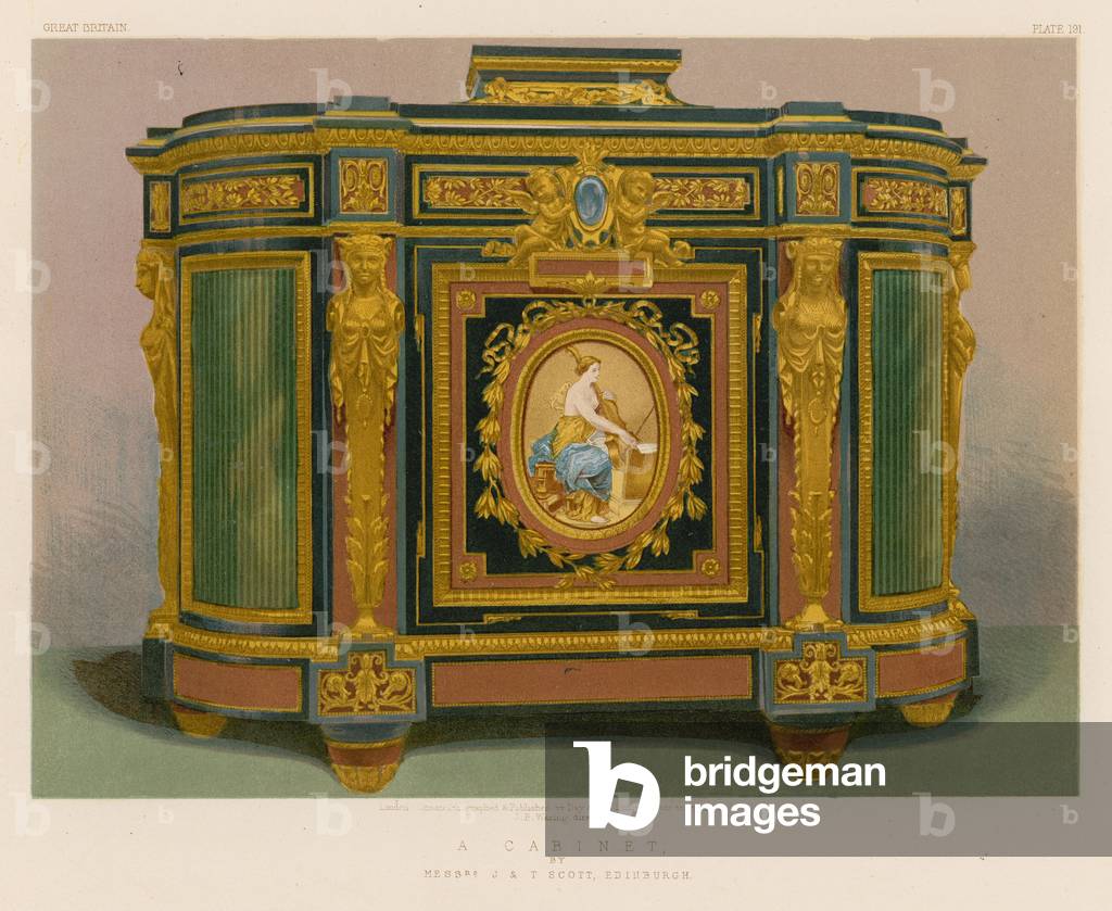 A Cabinet by Messrs J and T Scott, Edinburgh (chromolitho)