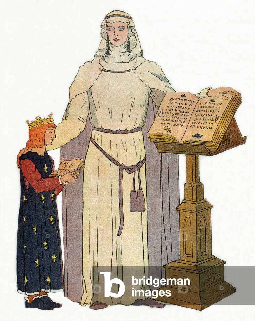King Saint Louis and Blanche de Castille 1943 par Raymond Delamarre