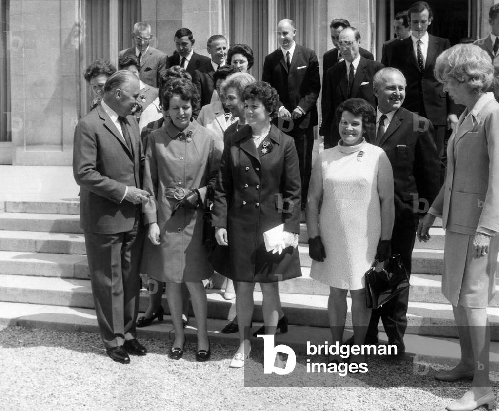 Immagine di Fotografia "Festa della mamma: mamme ricevute all'Eliseo di Parigi dal presidente francese Georges