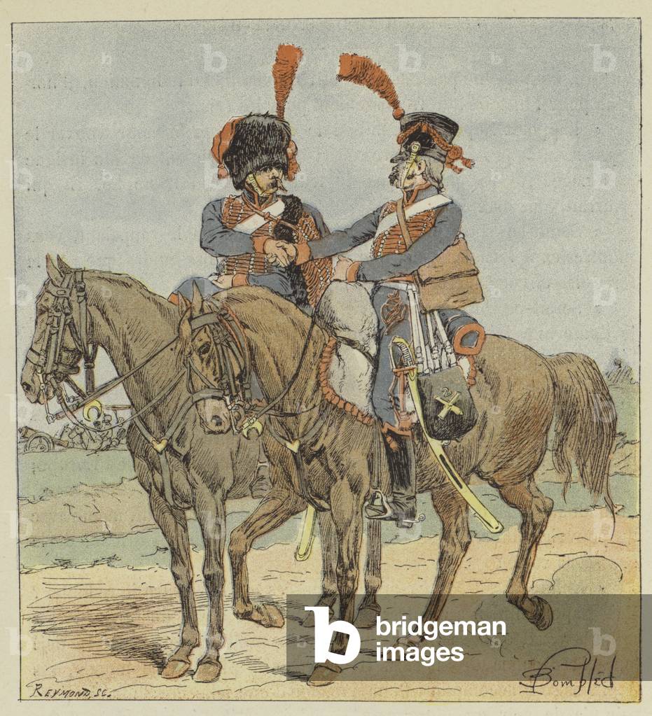 Artillerie a cheval de la garde et de la ligne (color litho)