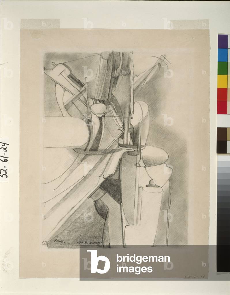 Bild von Zeichnung "Jungfrau (Nr.1) 1912 (Graphit auf Papier)", 1912 von Marcel Duchamp