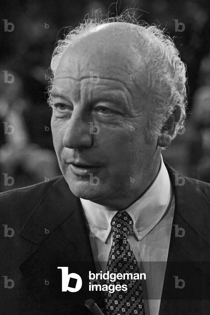 Il politico tedesco Walter Scheel, dopo il suo periodo come presidente federale, Germania intorno al 1983