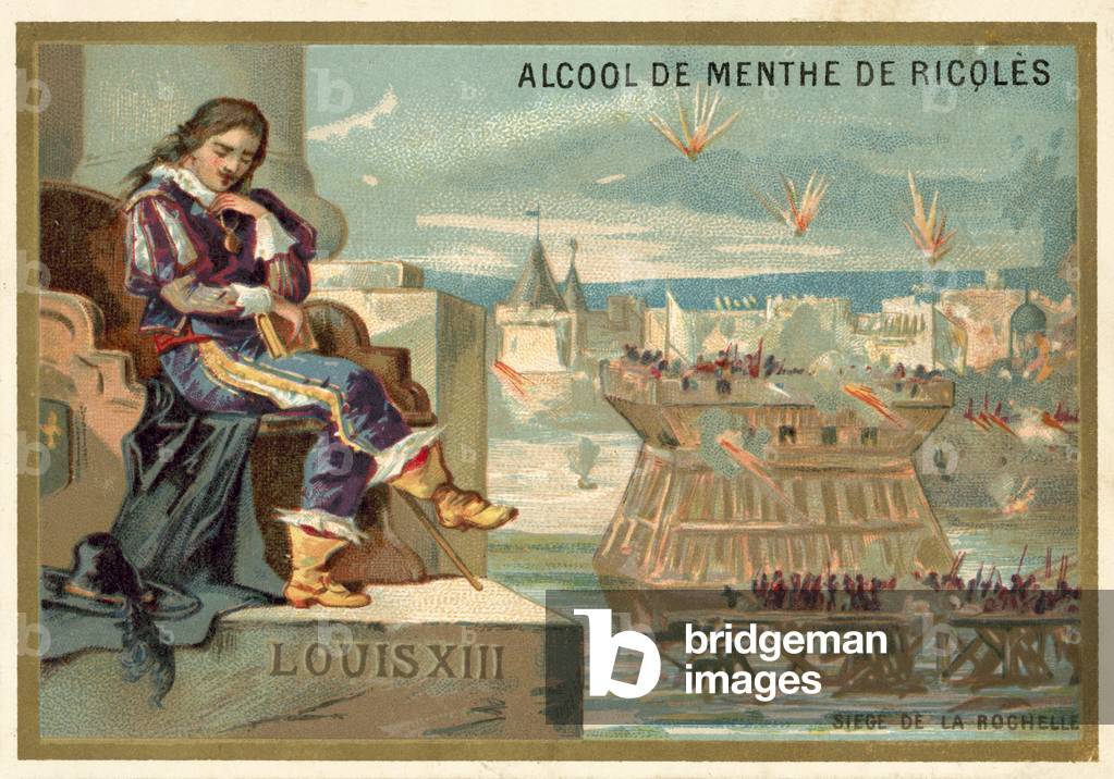 "Luigi XIII di Francia e l'assedio di La Rochelle" 1801 di French School