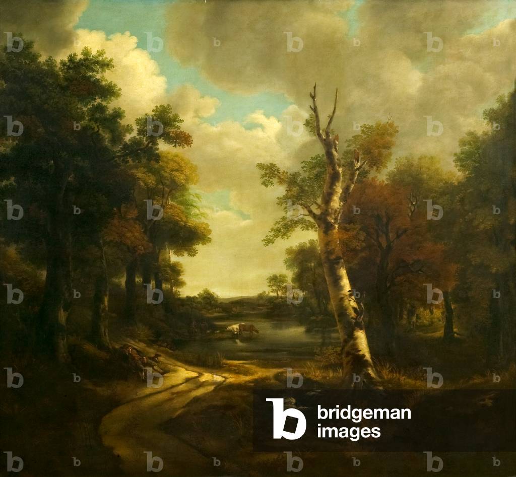 Blick auf Drinkstone Park, Stowmarket, Suffolk (Öl auf Leinwand)