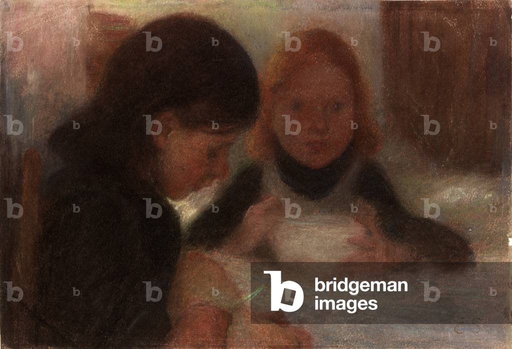 Studio per' Domenica mattina' (pastello & matita su carta)