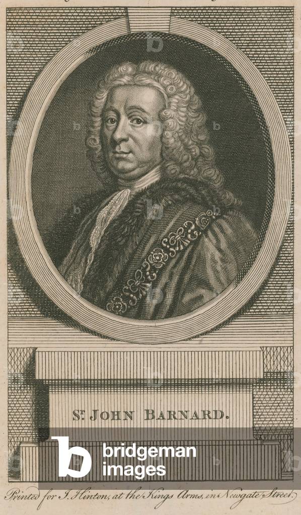 Sir John Barnard par English School, b/w