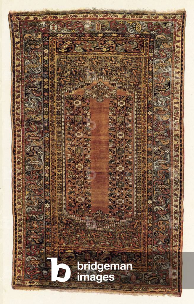 Image de Estampe représentant Tapis de cheminée Kulah (photo couleur) par American Photographer