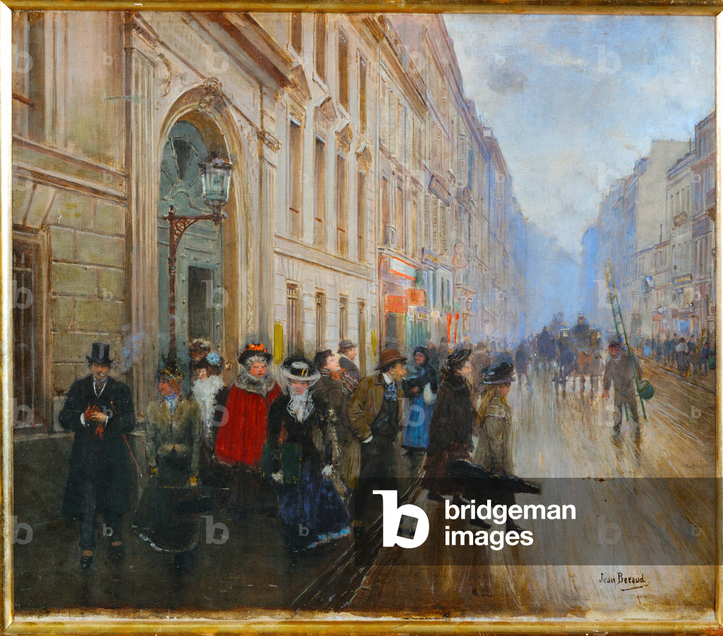 Immagine di Dipinto "Studenti che lasciano il Conservatorio" di Jean Beraud