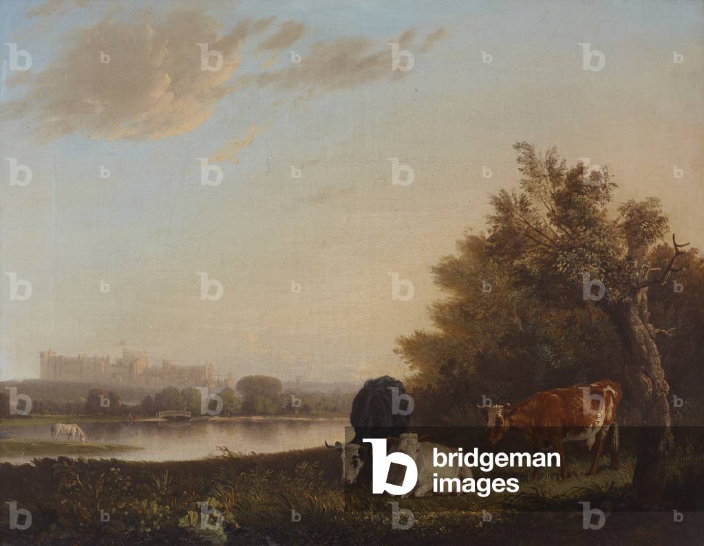 Immagine di Dipinto "vista in lontananza di Castello di Windsor" di Edmund Bristow