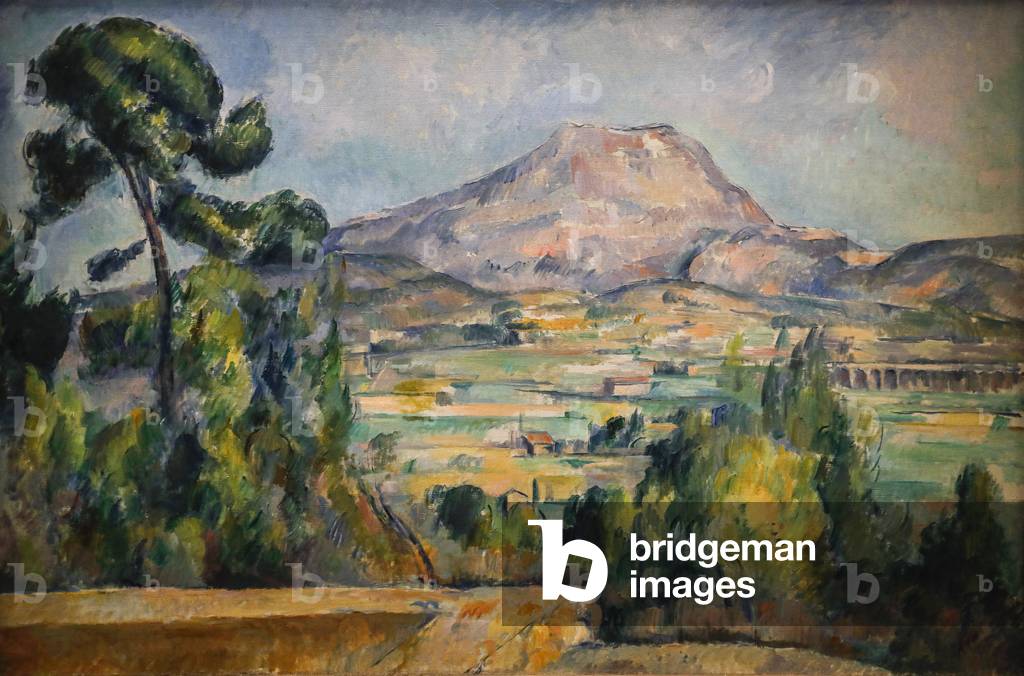 Bild von Gemälde "Sainte-Victoire Mountain 1890 (Öl auf Leinwand)" 1890 von Paul Cezanne