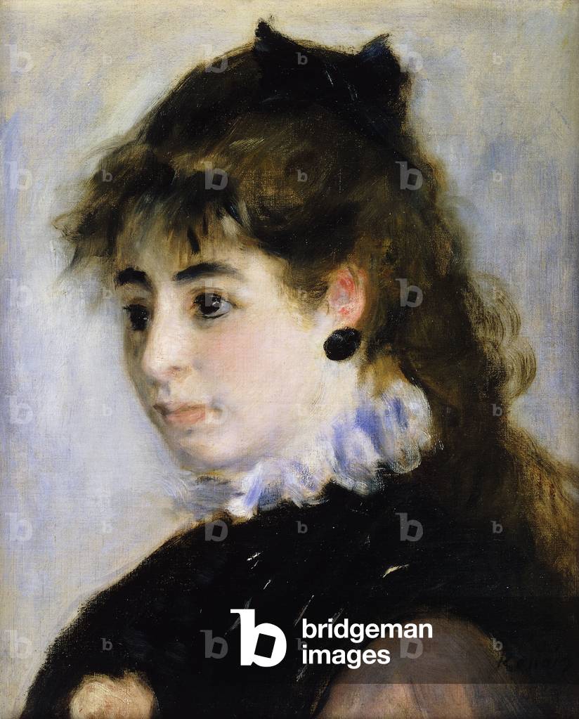 Image of Painting depicting Portrait of Miss Henriette Henriot; Portrait de Mme. Henriot, 1874 by Pierre Augus