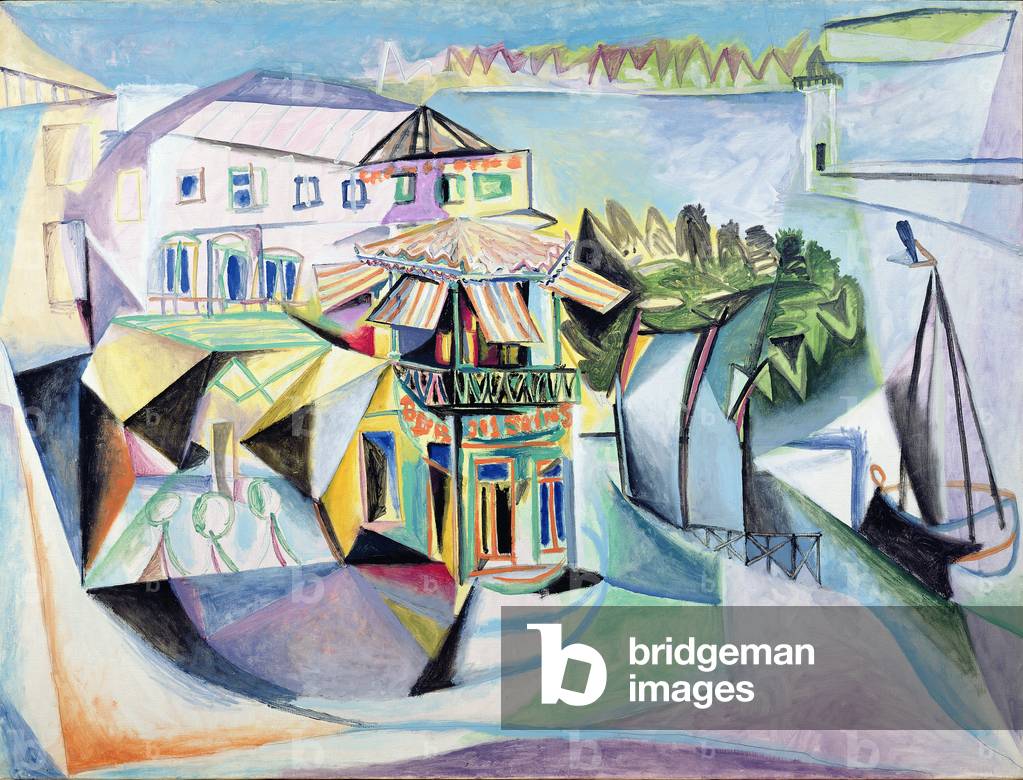 caffè a royan 1940 (olio su tela)