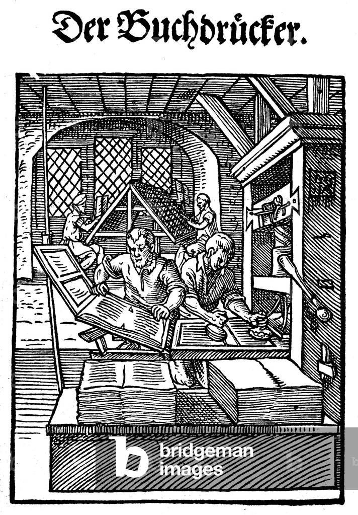 "Der Buchdrucker" 1885, b/w