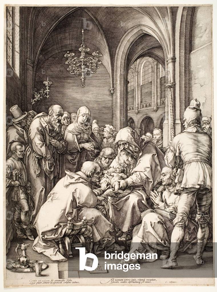 Circumcision 1593/94 by Hendrik Goltzius, b/w