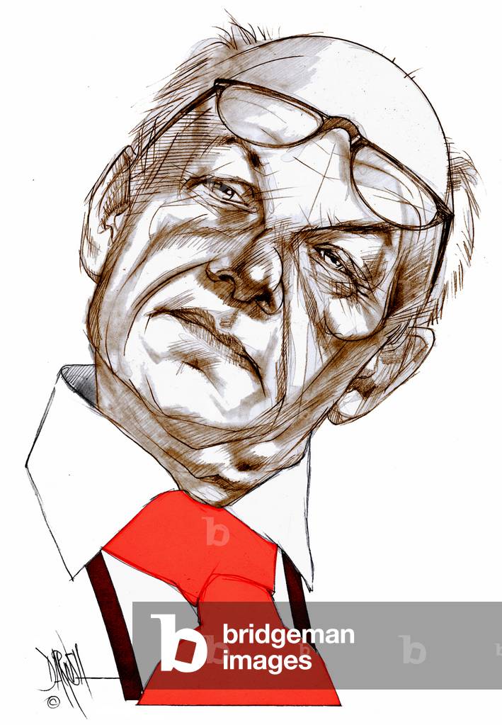 Immagine di Disegno "RITRATTO DI FAUSTO BERTINOTTI" 2006 di Dariush Radpour