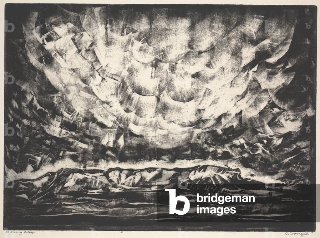 Evening Sky (aquatint)