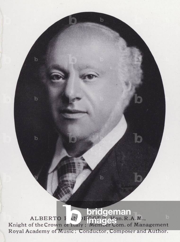 Uomini di spicco di Londra: Alberto Randegger (foto b/n)