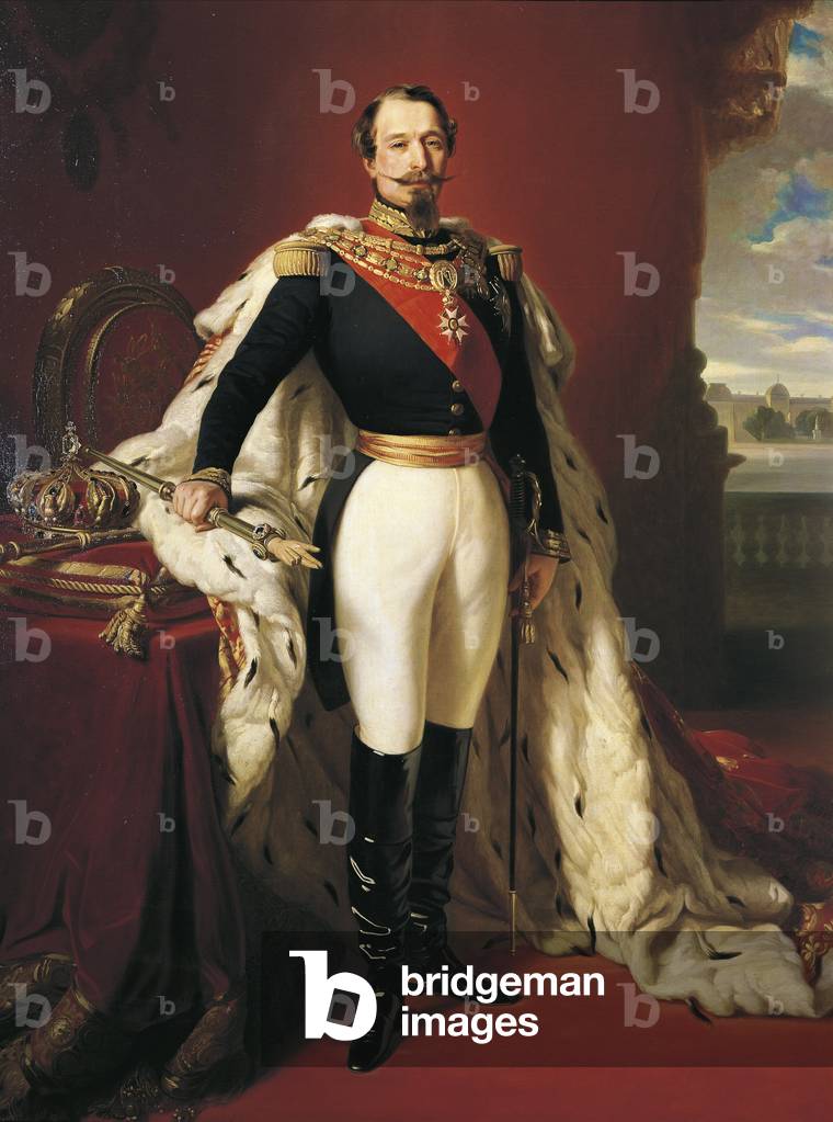 Portrait of Napoleon III. Painting by Franz Xaver Winterhalter - Bridgeman Images