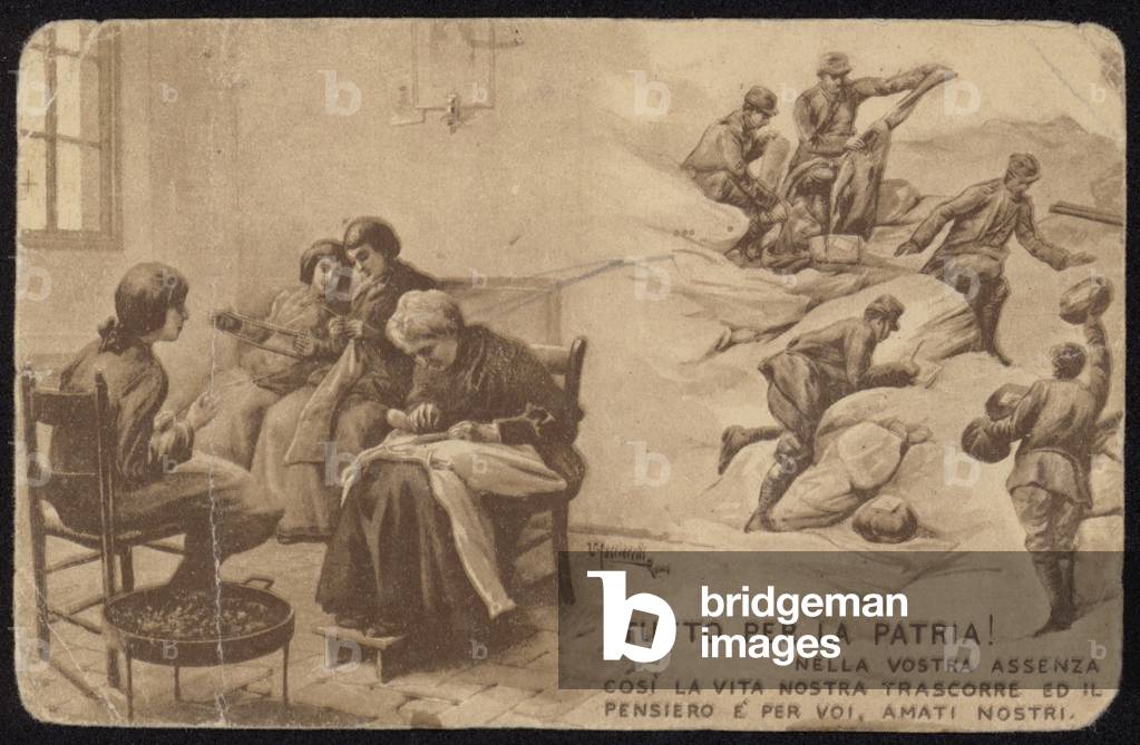 Italienische Propagandakarte, Erster Weltkrieg (litho)