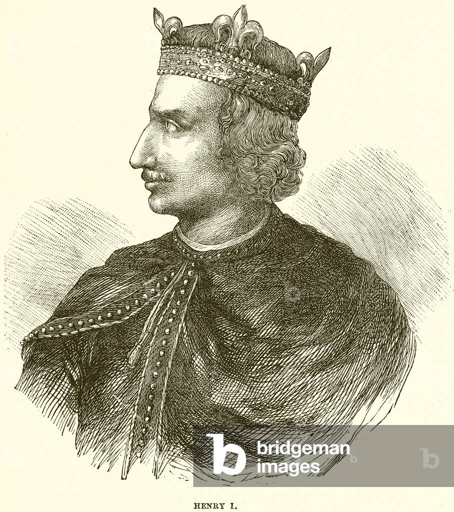 "Henry I. (Gravur)" von English School, b/w