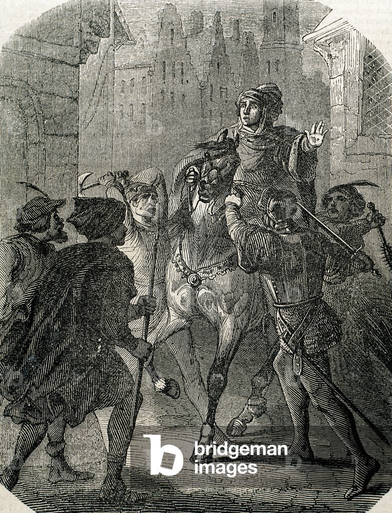 Luigi I, Duca di Orleans (1372-1407). Assassinio del Duca di Orleans a Parigi.